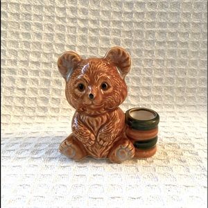 Norleans Japan Bear & Honey Pot Toothpick Holder